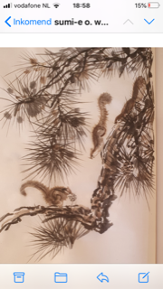 Boom met eekhoorntjes